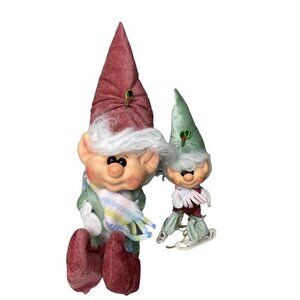 Vintage K&K Artistry Gnomin Originals‎ Gnome Elf Lot of 2